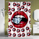 Lips & Diamonds CBDOilPrincess 62cd68e7-1aab-47ac-986a-7899c6d06da7 Shower Curtain 48  x 72  (Small) 