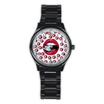 Lips & Diamonds CBDOilPrincess 62cd68e7-1aab-47ac-986a-7899c6d06da7 Stainless Steel Round Watch