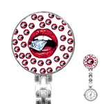 Lips & Diamonds CBDOilPrincess 62cd68e7-1aab-47ac-986a-7899c6d06da7 Stainless Steel Nurses Watch