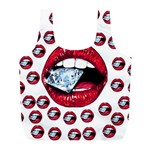 Lips & Diamonds CBDOilPrincess 62cd68e7-1aab-47ac-986a-7899c6d06da7 Full Print Recycle Bag (L)