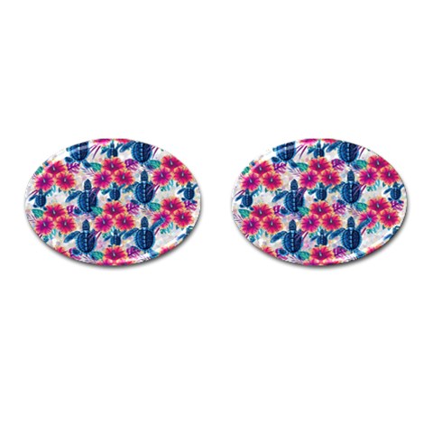Tropical Flowers Turtles CBDOilPrincess Edf1ea6f Front(Pair)