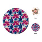 Tropical Flowers Turtles CBDOilPrincess Edf1ea6f-2cc5-4f0b-a5cc-9c146c7d79e4 Playing Cards Single Design (Round)