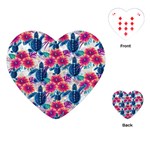 Tropical Flowers Turtles CBDOilPrincess Edf1ea6f-2cc5-4f0b-a5cc-9c146c7d79e4 Playing Cards Single Design (Heart)