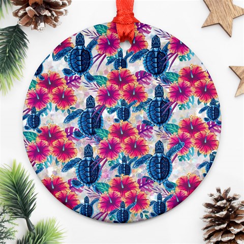 Tropical Flowers Turtles CBDOilPrincess Edf1ea6f Front