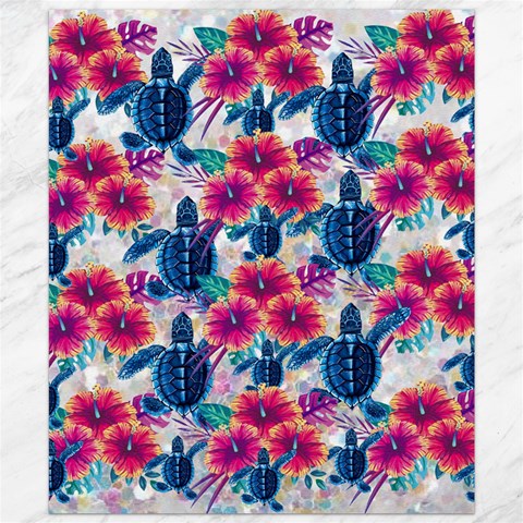 Tropical Flowers Turtles CBDOilPrincess Edf1ea6f 19.57 x23.15  Canvas - 1