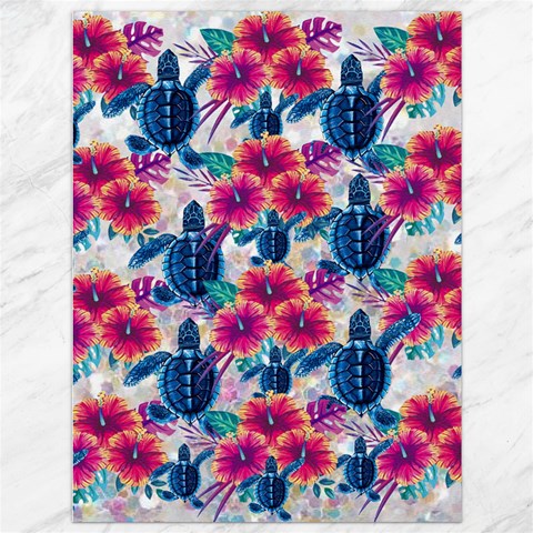 Tropical Flowers Turtles CBDOilPrincess Edf1ea6f 35.26 x46.15  Canvas - 1