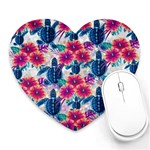 Tropical Flowers Turtles CBDOilPrincess Edf1ea6f-2cc5-4f0b-a5cc-9c146c7d79e4 Heart Mousepads