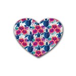 Tropical Flowers Turtles CBDOilPrincess Edf1ea6f-2cc5-4f0b-a5cc-9c146c7d79e4 Rubber Coaster (Heart) 
