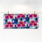 Tropical Flowers Turtles CBDOilPrincess Edf1ea6f-2cc5-4f0b-a5cc-9c146c7d79e4 Hand Towel