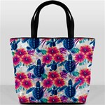 Tropical Flowers Turtles CBDOilPrincess Edf1ea6f-2cc5-4f0b-a5cc-9c146c7d79e4 Bucket Bag