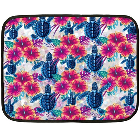 Tropical Flowers Turtles CBDOilPrincess Edf1ea6f 35 x27  Blanket
