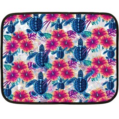 Tropical Flowers Turtles CBDOilPrincess Edf1ea6f 35 x27  Blanket Back