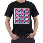 Tropical Flowers Turtles CBDOilPrincess Edf1ea6f-2cc5-4f0b-a5cc-9c146c7d79e4 Men s T-Shirt (Black)