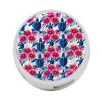 Tropical Flowers Turtles CBDOilPrincess Edf1ea6f-2cc5-4f0b-a5cc-9c146c7d79e4 4-Port USB Hub (Two Sides)
