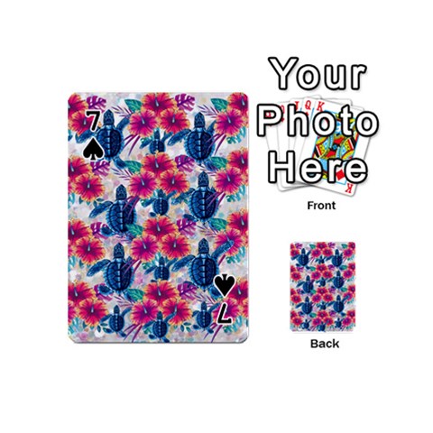 Tropical Flowers Turtles CBDOilPrincess Edf1ea6f Front - Spade7
