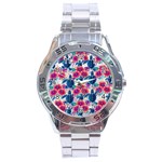 Tropical Flowers Turtles CBDOilPrincess Edf1ea6f-2cc5-4f0b-a5cc-9c146c7d79e4 Stainless Steel Analogue Watch