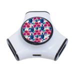 Tropical Flowers Turtles CBDOilPrincess Edf1ea6f-2cc5-4f0b-a5cc-9c146c7d79e4 3-Port USB Hub
