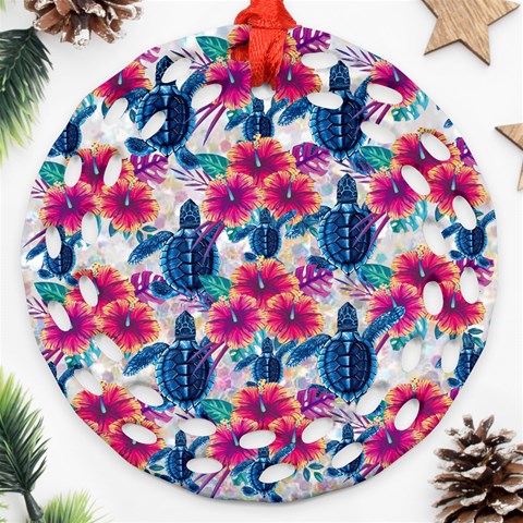 Tropical Flowers Turtles CBDOilPrincess Edf1ea6f Front