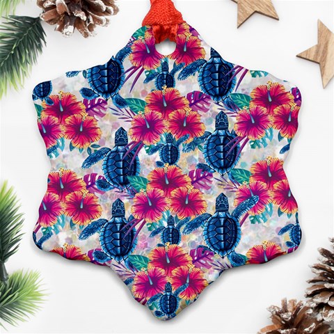 Tropical Flowers Turtles CBDOilPrincess Edf1ea6f Back