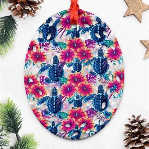 Tropical Flowers Turtles CBDOilPrincess Edf1ea6f Front