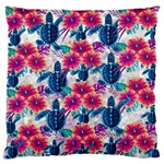 Tropical Flowers Turtles CBDOilPrincess Edf1ea6f-2cc5-4f0b-a5cc-9c146c7d79e4 Large Cushion Case (Two Sides)