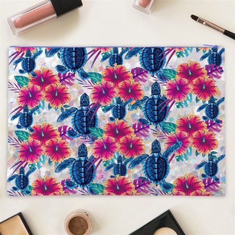 Tropical Flowers Turtles CBDOilPrincess Edf1ea6f Back