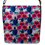 Tropical Flowers Turtles CBDOilPrincess Edf1ea6f-2cc5-4f0b-a5cc-9c146c7d79e4 Flap Closure Messenger Bag (S)