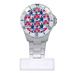 Tropical Flowers Turtles CBDOilPrincess Edf1ea6f-2cc5-4f0b-a5cc-9c146c7d79e4 Plastic Nurses Watch