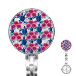 Tropical Flowers Turtles CBDOilPrincess Edf1ea6f-2cc5-4f0b-a5cc-9c146c7d79e4 Stainless Steel Nurses Watch