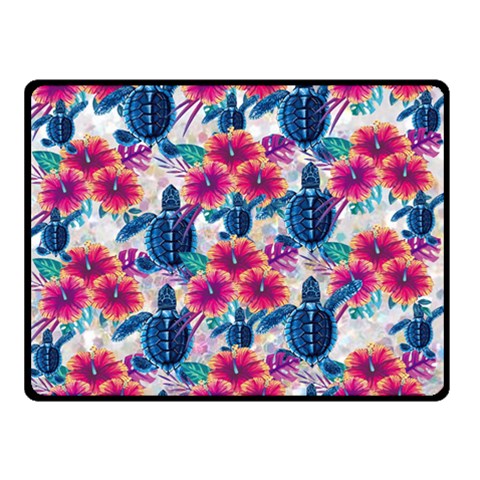 Tropical Flowers Turtles CBDOilPrincess Edf1ea6f 45 x34  Blanket Front