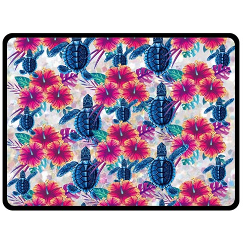 Tropical Flowers Turtles CBDOilPrincess Edf1ea6f 80 x60  Blanket Front