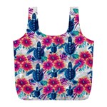 Tropical Flowers Turtles CBDOilPrincess Edf1ea6f-2cc5-4f0b-a5cc-9c146c7d79e4 Full Print Recycle Bag (L)