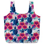 Tropical Flowers Turtles CBDOilPrincess Edf1ea6f-2cc5-4f0b-a5cc-9c146c7d79e4 Full Print Recycle Bag (XL)