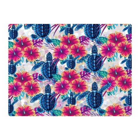 Tropical Flowers Turtles CBDOilPrincess Edf1ea6f 35 x27  Blanket Front