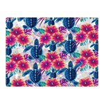 Tropical Flowers Turtles CBDOilPrincess Edf1ea6f-2cc5-4f0b-a5cc-9c146c7d79e4 Double Sided Flano Blanket (Mini) 