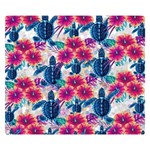 Tropical Flowers Turtles CBDOilPrincess Edf1ea6f-2cc5-4f0b-a5cc-9c146c7d79e4 Double Sided Flano Blanket (Small) 