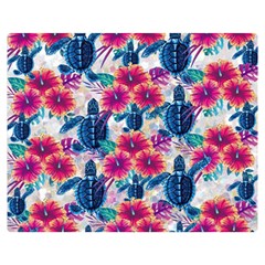 Tropical Flowers Turtles CBDOilPrincess Edf1ea6f 60 x50  Blanket Back