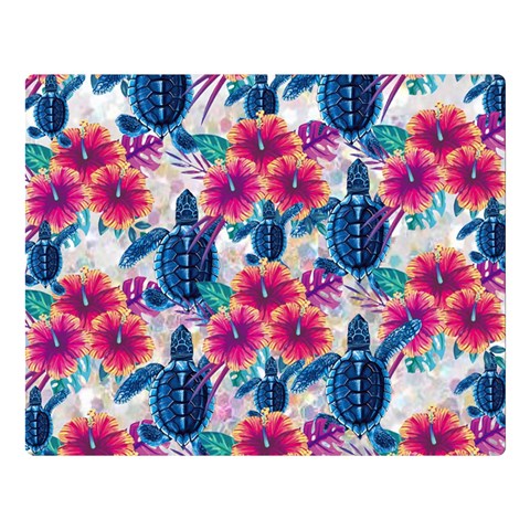 Tropical Flowers Turtles CBDOilPrincess Edf1ea6f 80 x60  Blanket Front