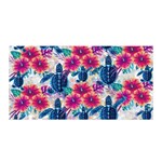 Tropical Flowers Turtles CBDOilPrincess Edf1ea6f-2cc5-4f0b-a5cc-9c146c7d79e4 Satin Wrap