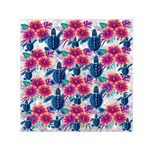 Tropical Flowers Turtles CBDOilPrincess Edf1ea6f-2cc5-4f0b-a5cc-9c146c7d79e4 Small Satin Scarf (Square)