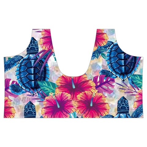 Tropical Flowers Turtles CBDOilPrincess Edf1ea6f Top Back