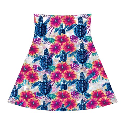 Tropical Flowers Turtles CBDOilPrincess Edf1ea6f Back Skirt