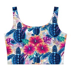 Tropical Flowers Turtles CBDOilPrincess Edf1ea6f Top Back