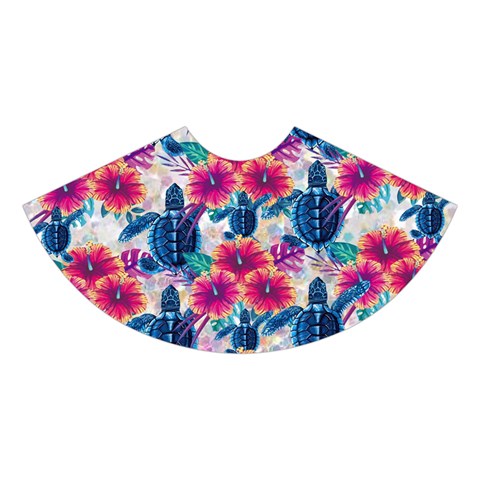 Tropical Flowers Turtles CBDOilPrincess Edf1ea6f Skirt Front
