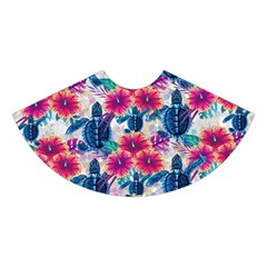 Tropical Flowers Turtles CBDOilPrincess Edf1ea6f Skirt Front