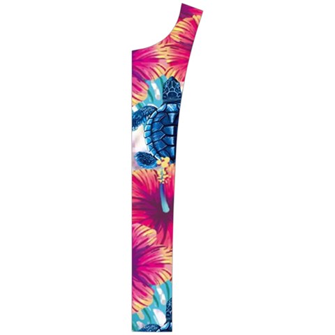 Tropical Flowers Turtles CBDOilPrincess Edf1ea6f Button Placket Right