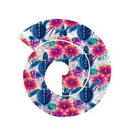 Tropical Flowers Turtles CBDOilPrincess Edf1ea6f Neck Sleeve
