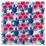 Tropical Flowers Turtles CBDOilPrincess Edf1ea6f-2cc5-4f0b-a5cc-9c146c7d79e4 Wooden Puzzle Square
