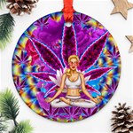Psychedelic Meditation  CBDOilPrincess  71bfb2da-e92a-4d84-8ee3-468fa9cd04c2 Ornament (Round)