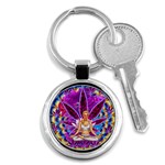Psychedelic Meditation  CBDOilPrincess  71bfb2da-e92a-4d84-8ee3-468fa9cd04c2 Key Chain (Round)